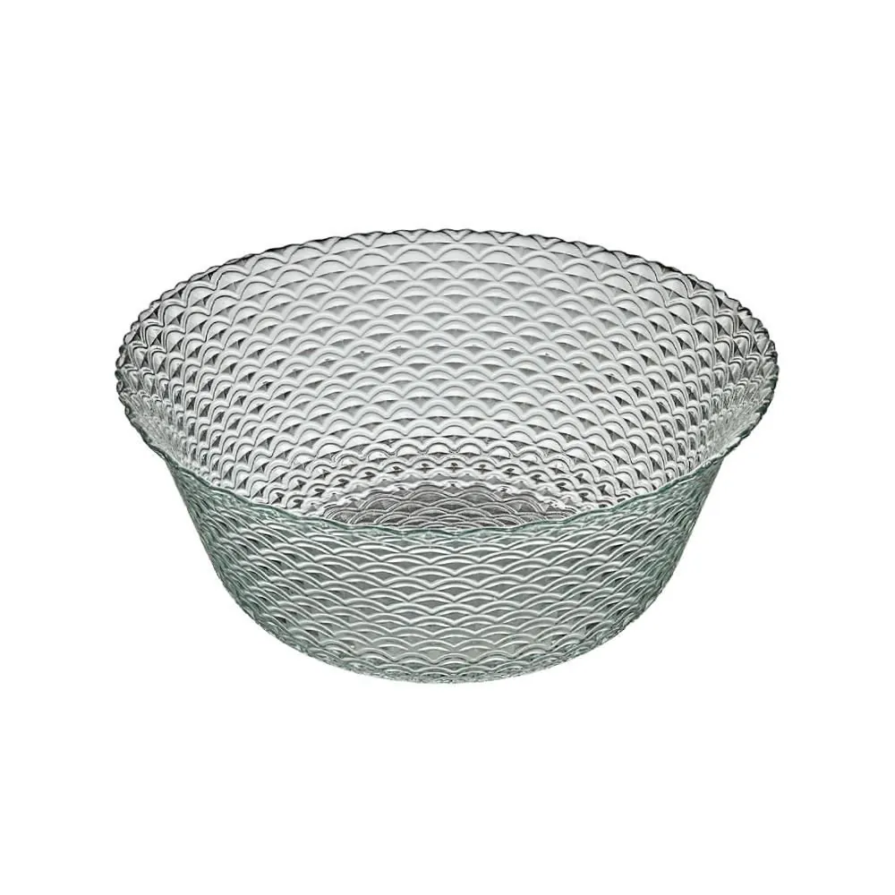 Fruteira de Vidro Escamado Vitazza 30Cm