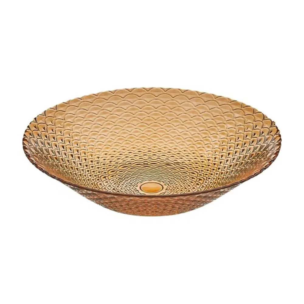Centro de Mesa Escamado Vitazza 40Cm - Âmbar