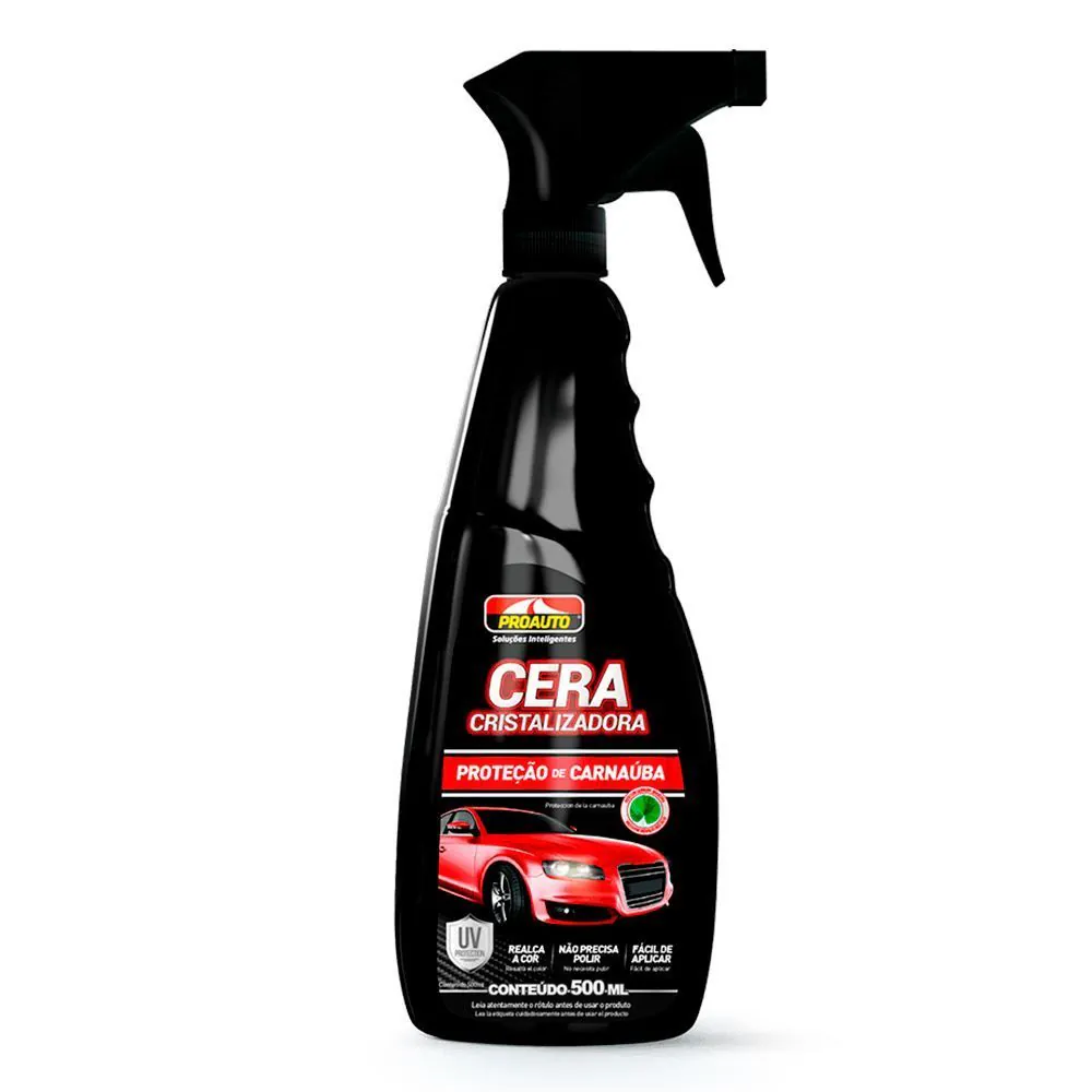 Cera Cristalizadora Líquida 500Ml com Gatilho Proauto - 760