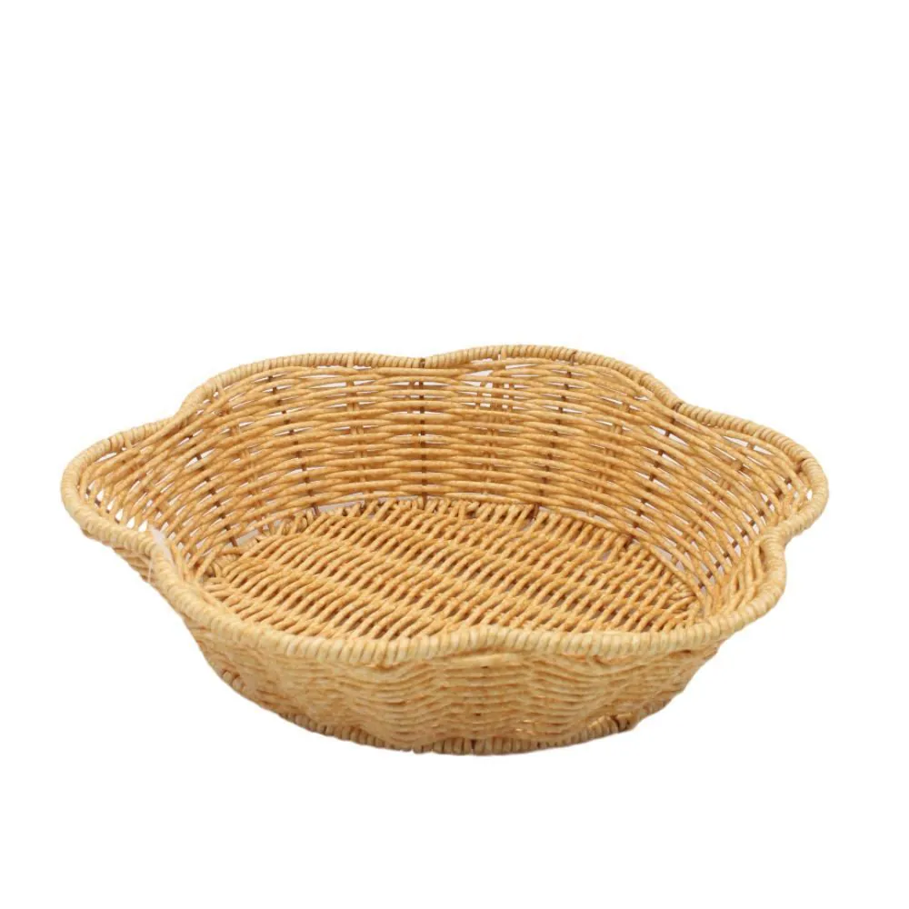 Cesta Decorativa Flor Trama 30Cm - Natural