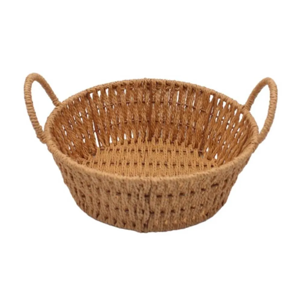 Cesta Redonda com Alça 22Cm - Natural