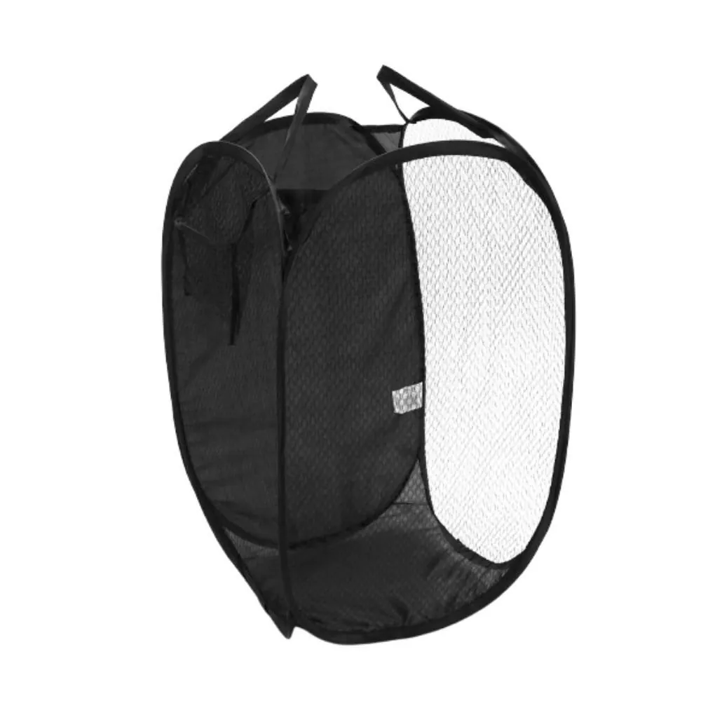 Cesto de Roupa Dobrável Preto