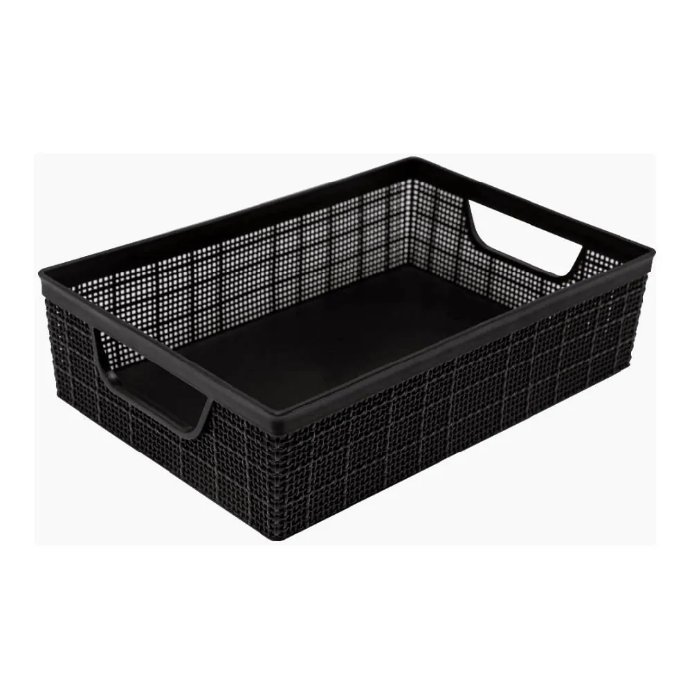 Cesto Organizador Juta Jaguar 2 Litros - Preto