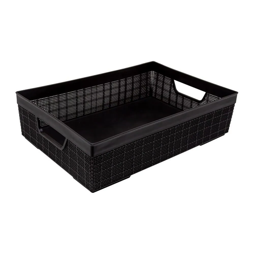 Cesto Organizador Juta Jaguar 5,2 Litros - Preto