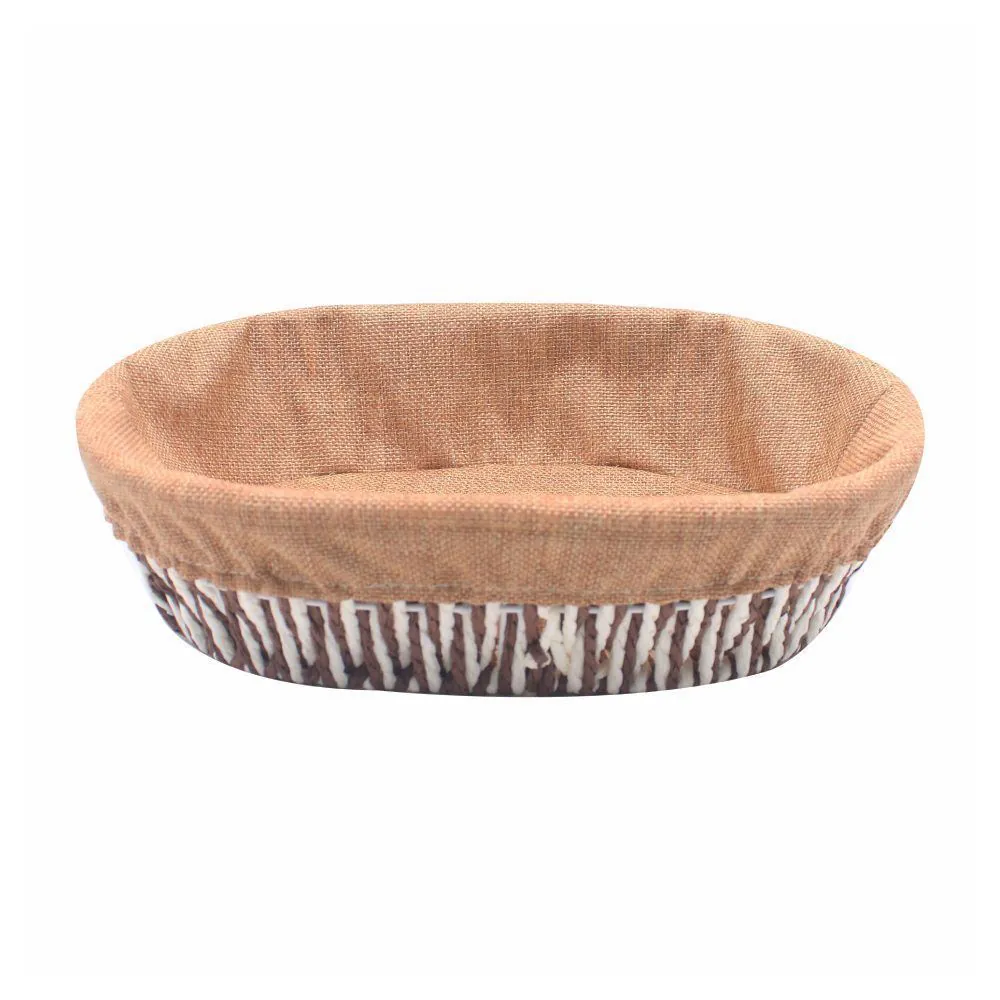 Cesto Oval com Forro 33 Cm - Natural