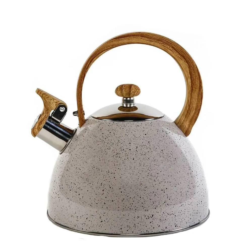 Chaleira com Apito Aço Inox Baunilha 2,5 Litros - Espelhada