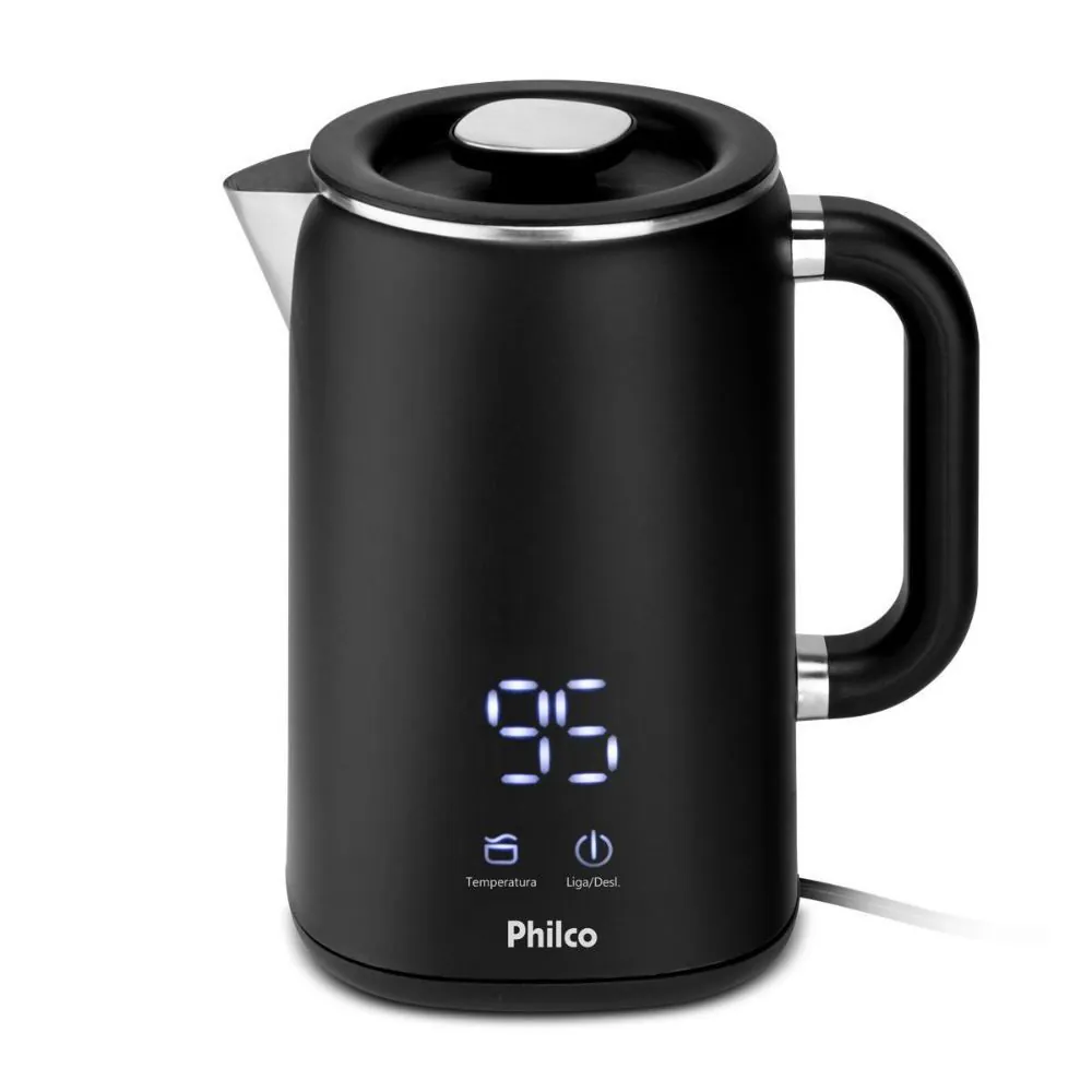 Chaleira Elétrica Philco 1,8L Painel Digital PCH18B