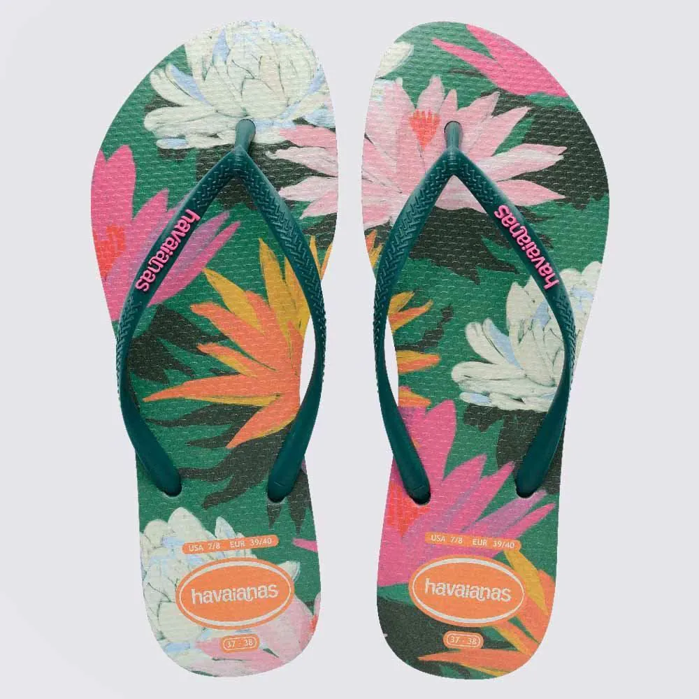 Chinelo Havaianas Feminino Summer Bliss Slim Pantanal