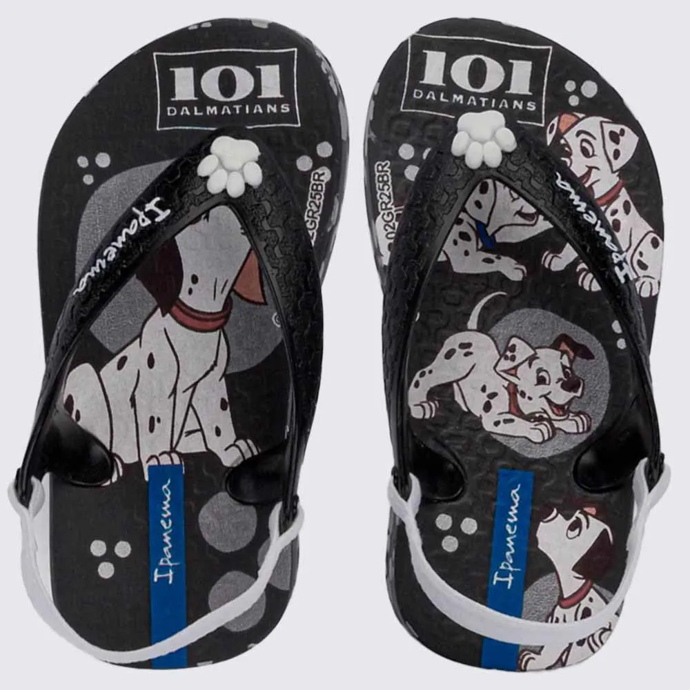 Chinelo Ipanema Bebê Disney Joy Preto/Branco