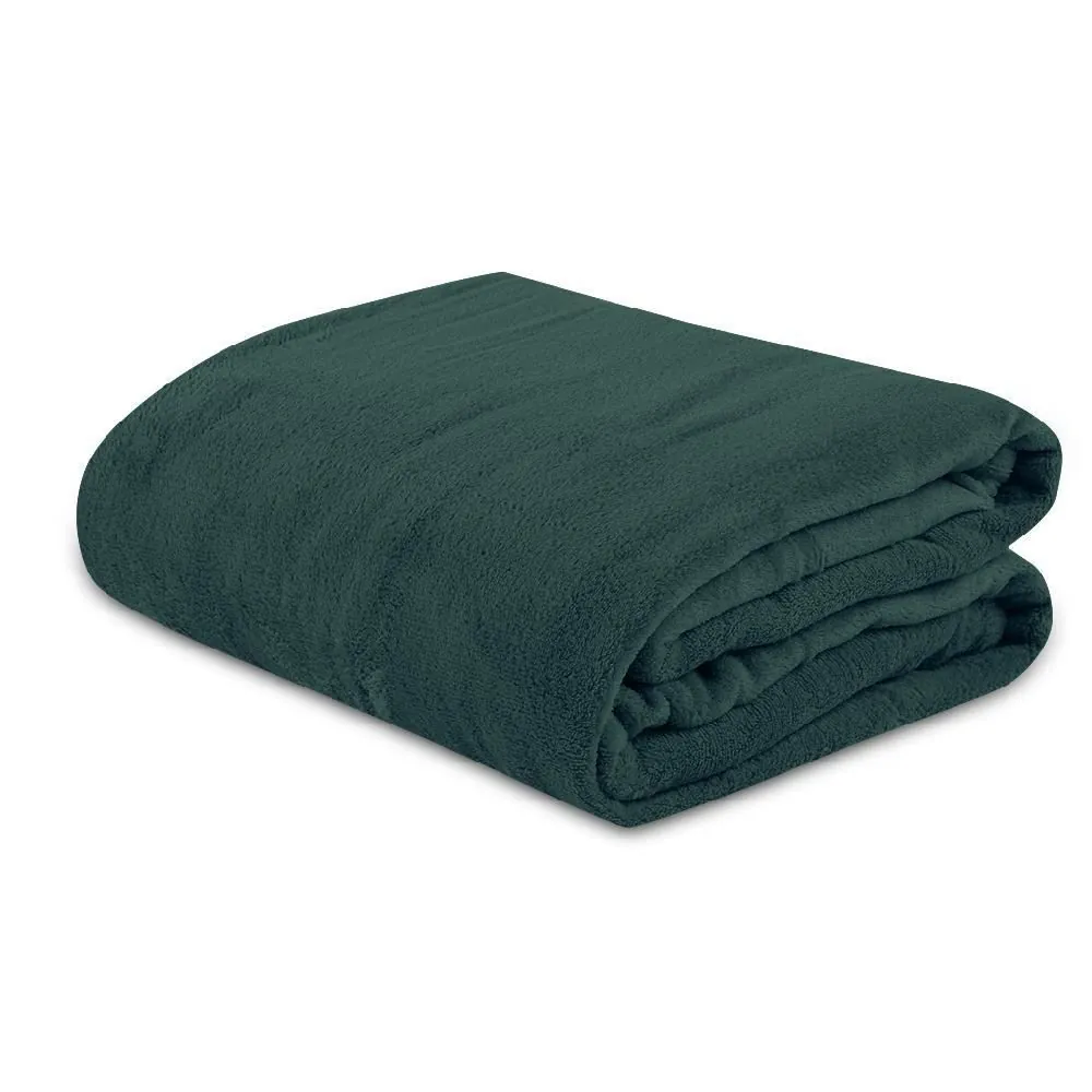Cobertor Casal Microfibra Paris - Verde Botânico