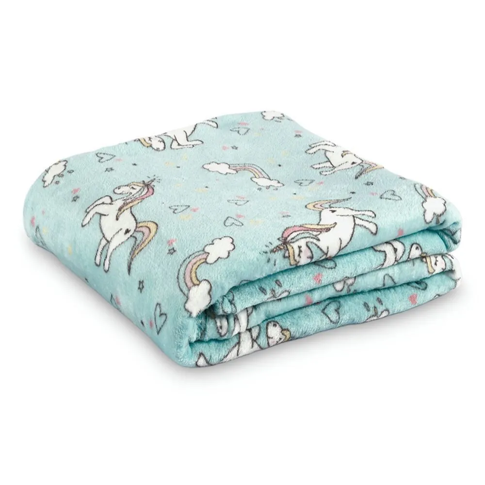 Cobertor Infantil Solteiro Lumini Kids - Unicórnio