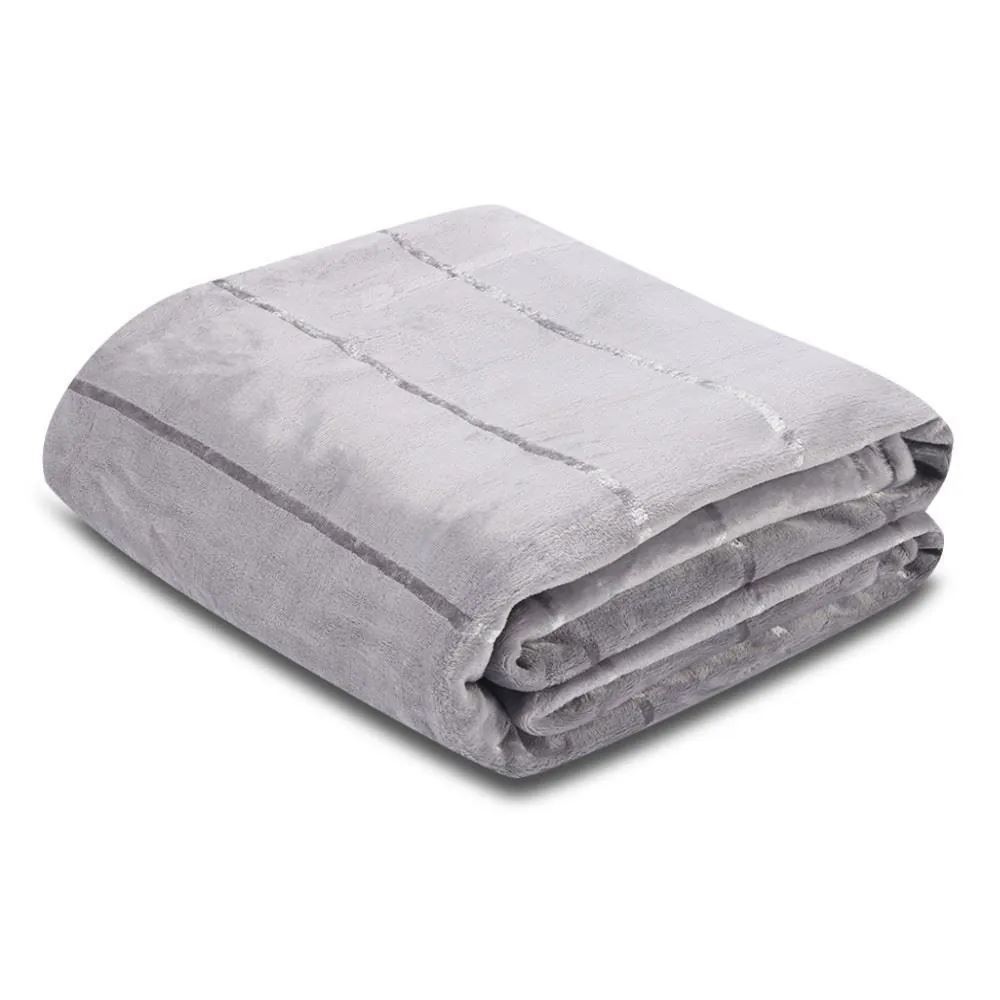 Cobertor King 100% Poliéster Elegance - Cinza