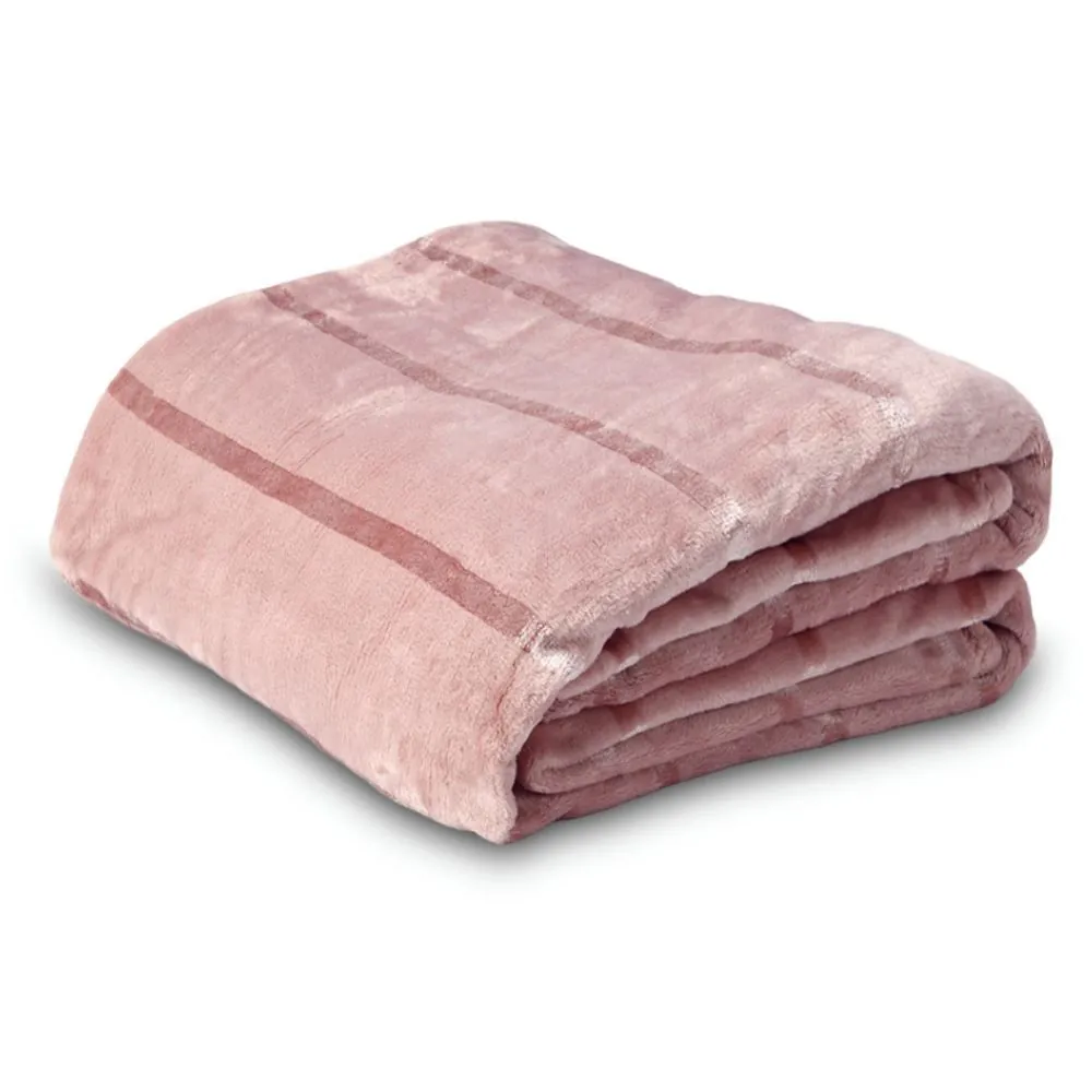 Cobertor King 100% Poliéster Elegance - Rosa Pétala
