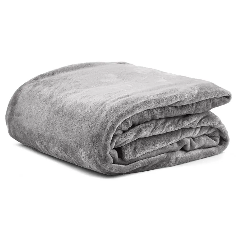 Cobertor King Premier Liso 100% Poliéster - Cinza Amianto
