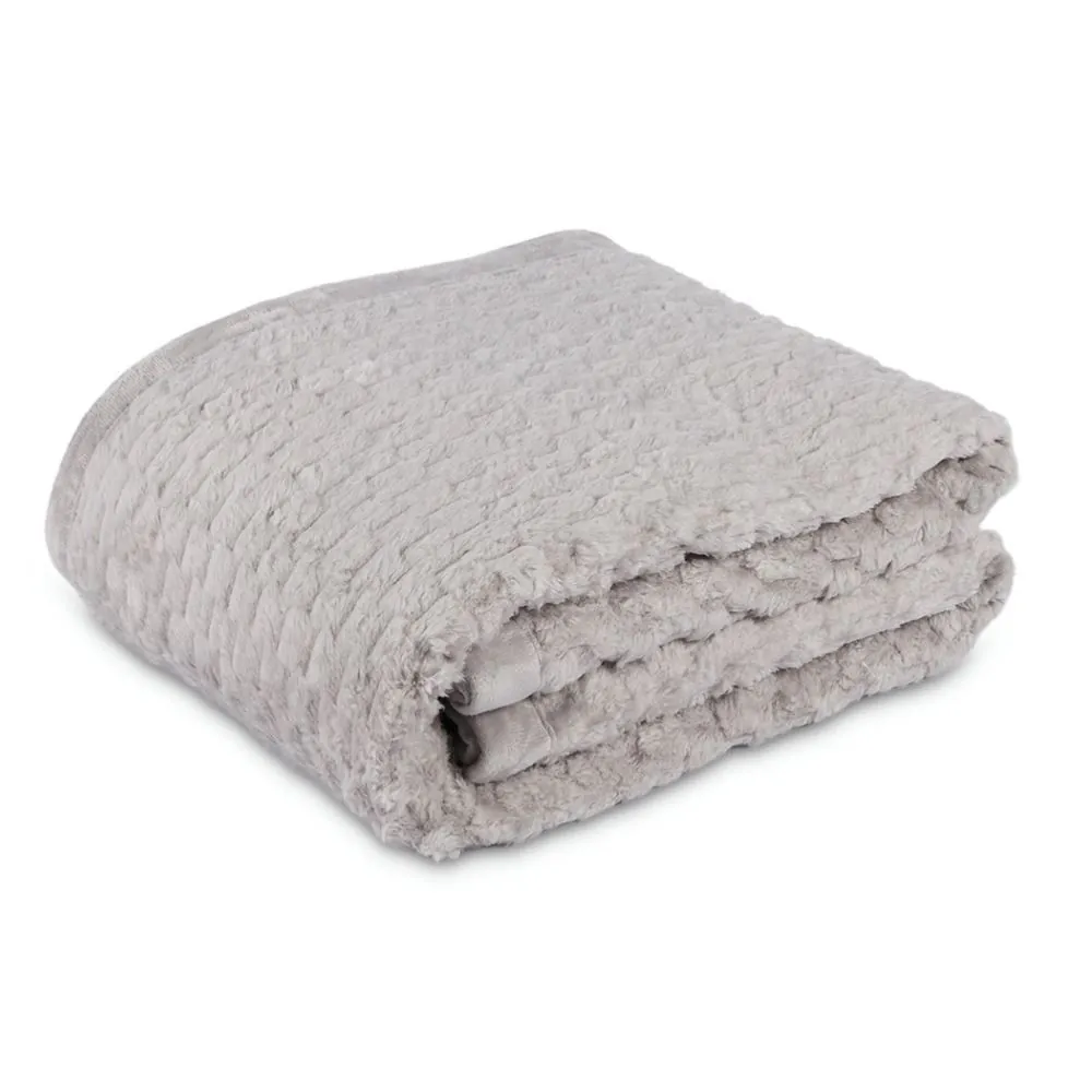 Cobertor Queen 100% Poliéster Imperial - Cinza Ice