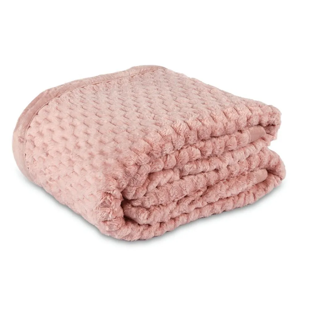 Cobertor Queen 100% Poliéster Imperial - Rosa Pétala