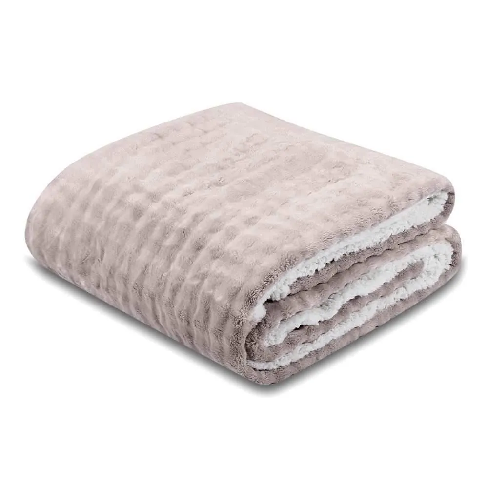 Cobertor Sherpa Queen Requinte - Bege