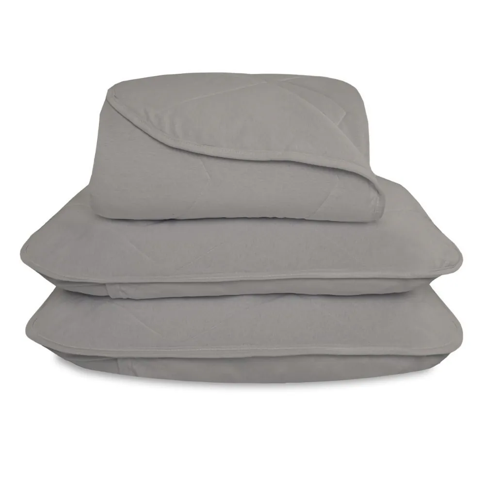 Cobre Leito King Liso 3 Peças - Taupe