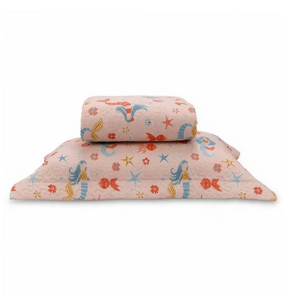 Kit Colcha Solteiro Dupla Face Matelado Kids 2 pçs - Catchy Pessego