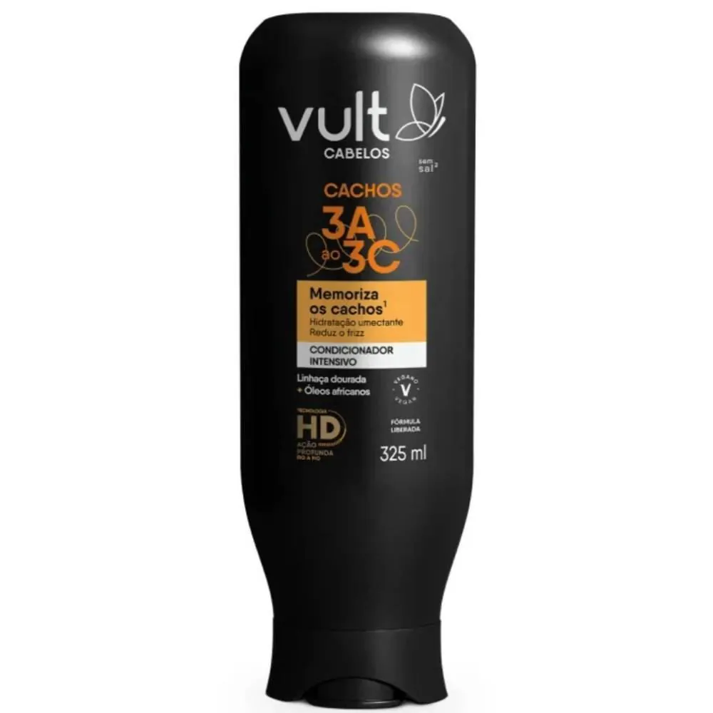 Condicionador Vult Cabelo Cachos 3A a 3C - 325ml