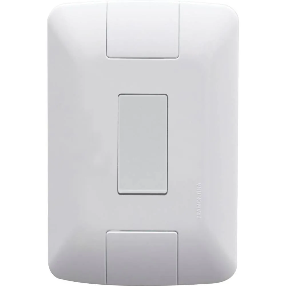 Conjunto 4X2 com 1 Interruptor Simples Aria 6 a 250V Tramontina - 02080003-01