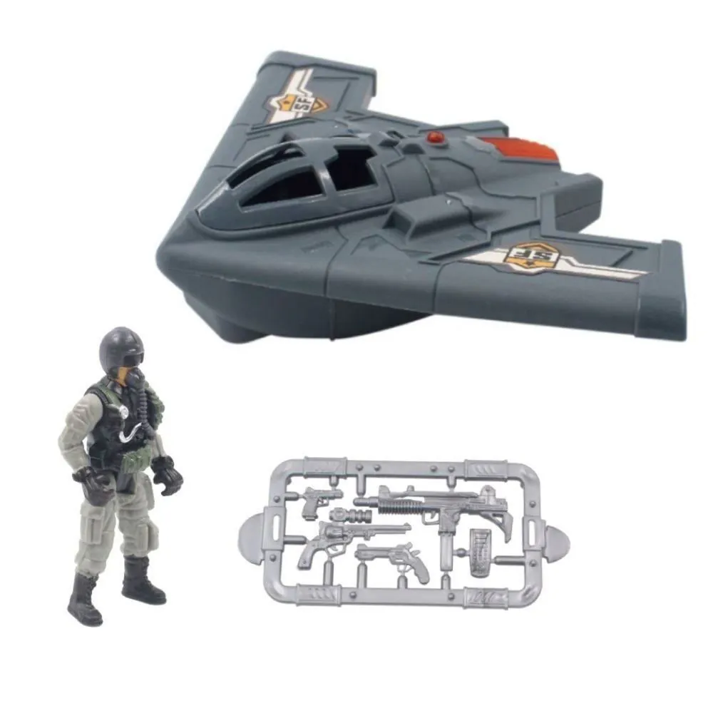 Conjunto Avião Militar e Boneco Toys - ST83590