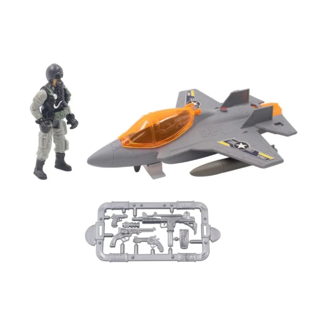 Conjunto Boneco e Avião Militar Toys - ST83591