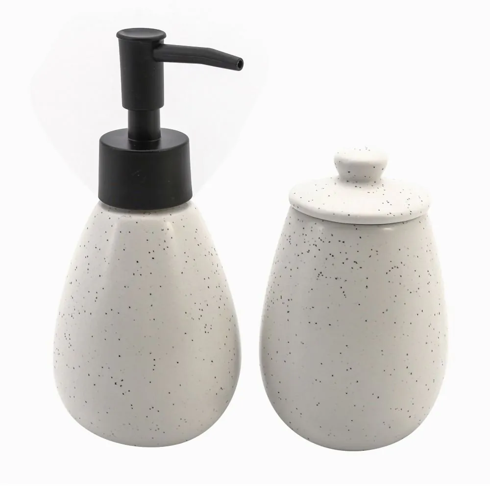 Conjunto de Banheiro Cerâmica Granilite Wolff 2 Peças - Branco