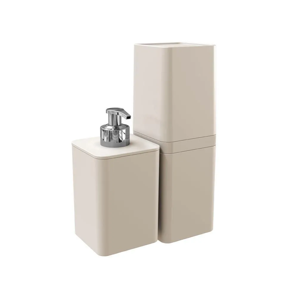 Conjunto de Banheiro Smile Stolf 2 Peças - Bege