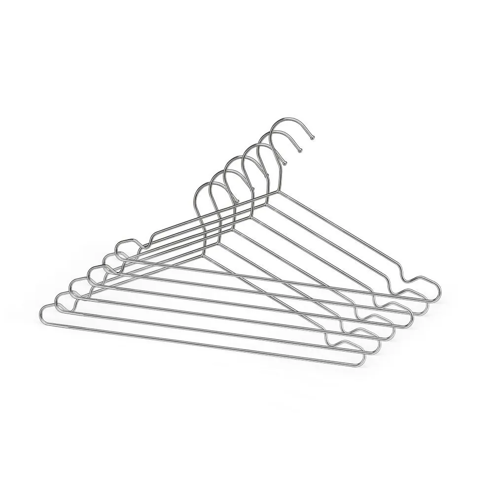 Conjunto de Cabides Tintureiro com 6 Peças Cromado - Arthi - Cristal