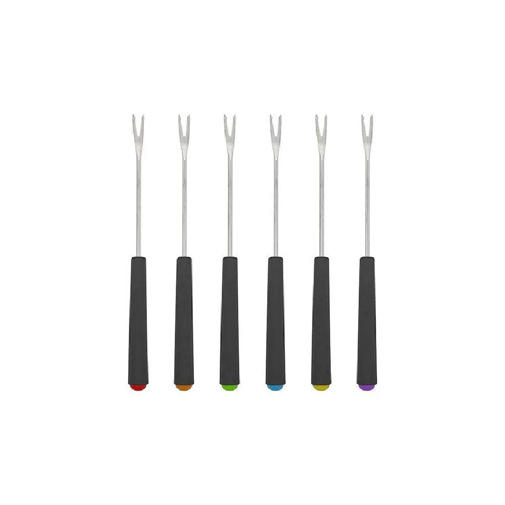Conjunto de Garfos Fondue Hauskraft 6 Peças - Preto