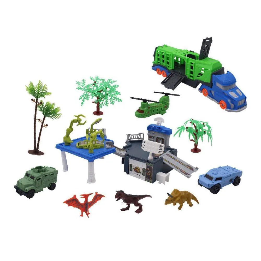 Conjunto Dinossauros com Veículos Toys 11 Peças - ST85136