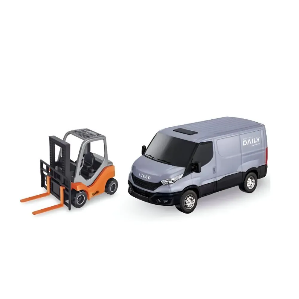 Conjunto Van e Empilhadeira Iveco Daily Usual Plastic - Sortido