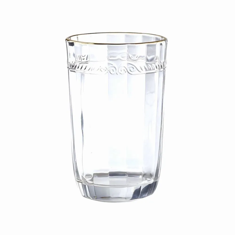 Copo Long Drink Imperial com Filete Dourado Lyor 370Ml - Transparente