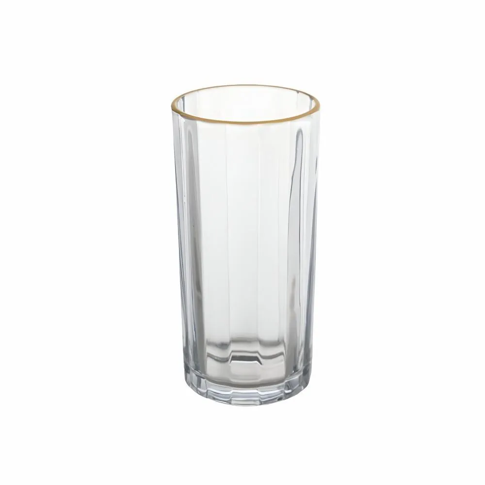 Copo de Água Atenas 370 Ml - Filete Dourado