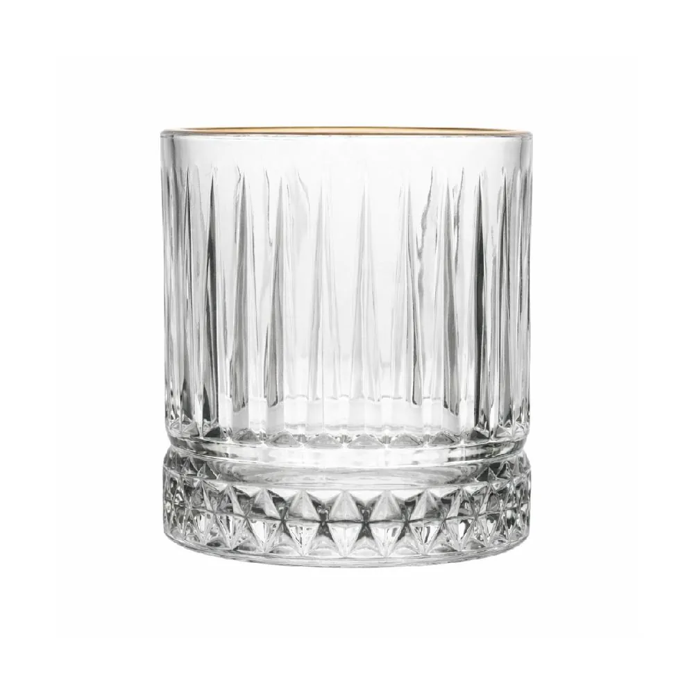 Copo de Whisky Deli Diamante 330Ml - Filete Dourado