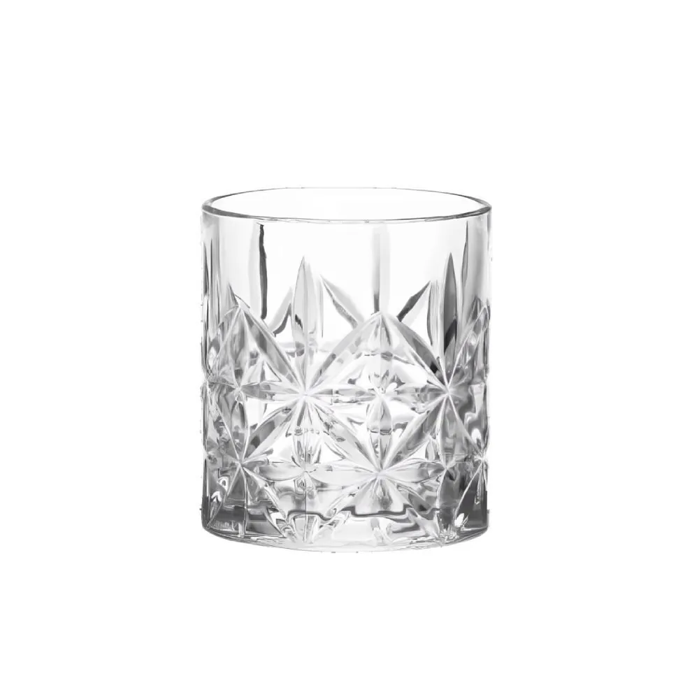 Copo de Whisky Flower 332Ml - Vidro Transparente