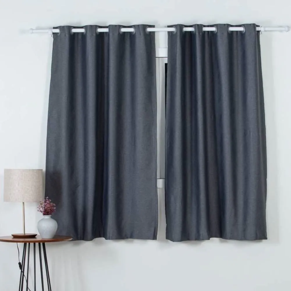 Cortina para Quarto Ou Sala 2,60X1,70 Blend - Cinza
