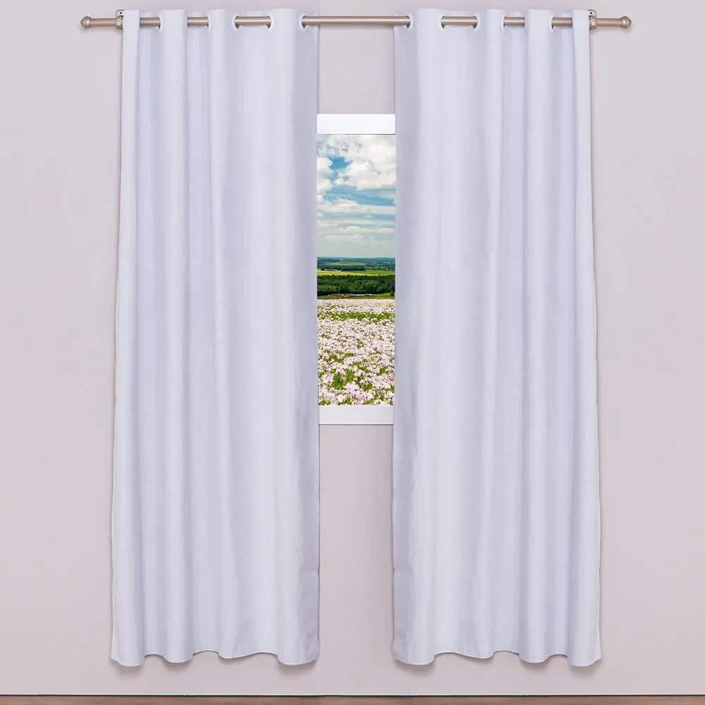 Cortina para Quarto e Sala 2,60X2,30 M Blackout Berlim - Branco