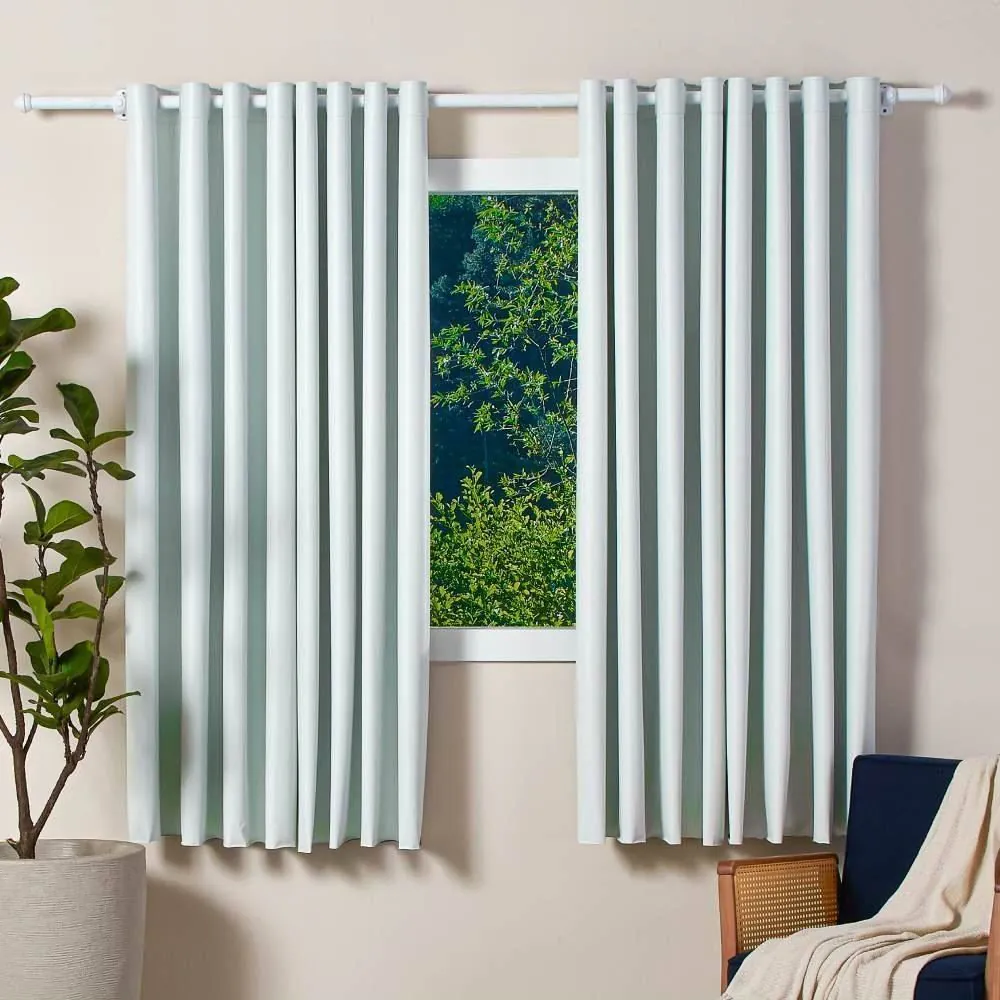 Cortina para Quarto e Sala 2,60X1,70 m Blackout Titanium - Branco