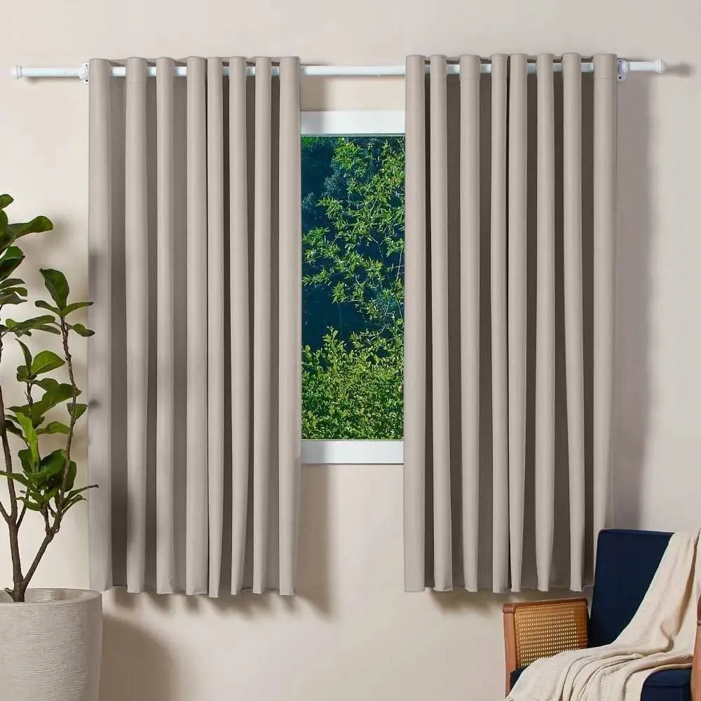Cortina para Quarto e Sala 2,60X1,70 m Blackout Titanium - Latte