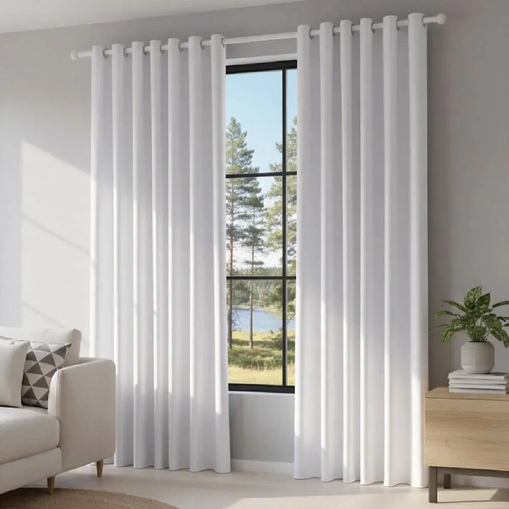 Cortina para Quarto e Sala 2,60 X 2,30M Blackout Titanium - Branco