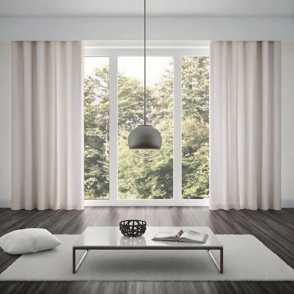 Cortina para Quarto e Sala 4,00 X 2,30M Chenille - Branco