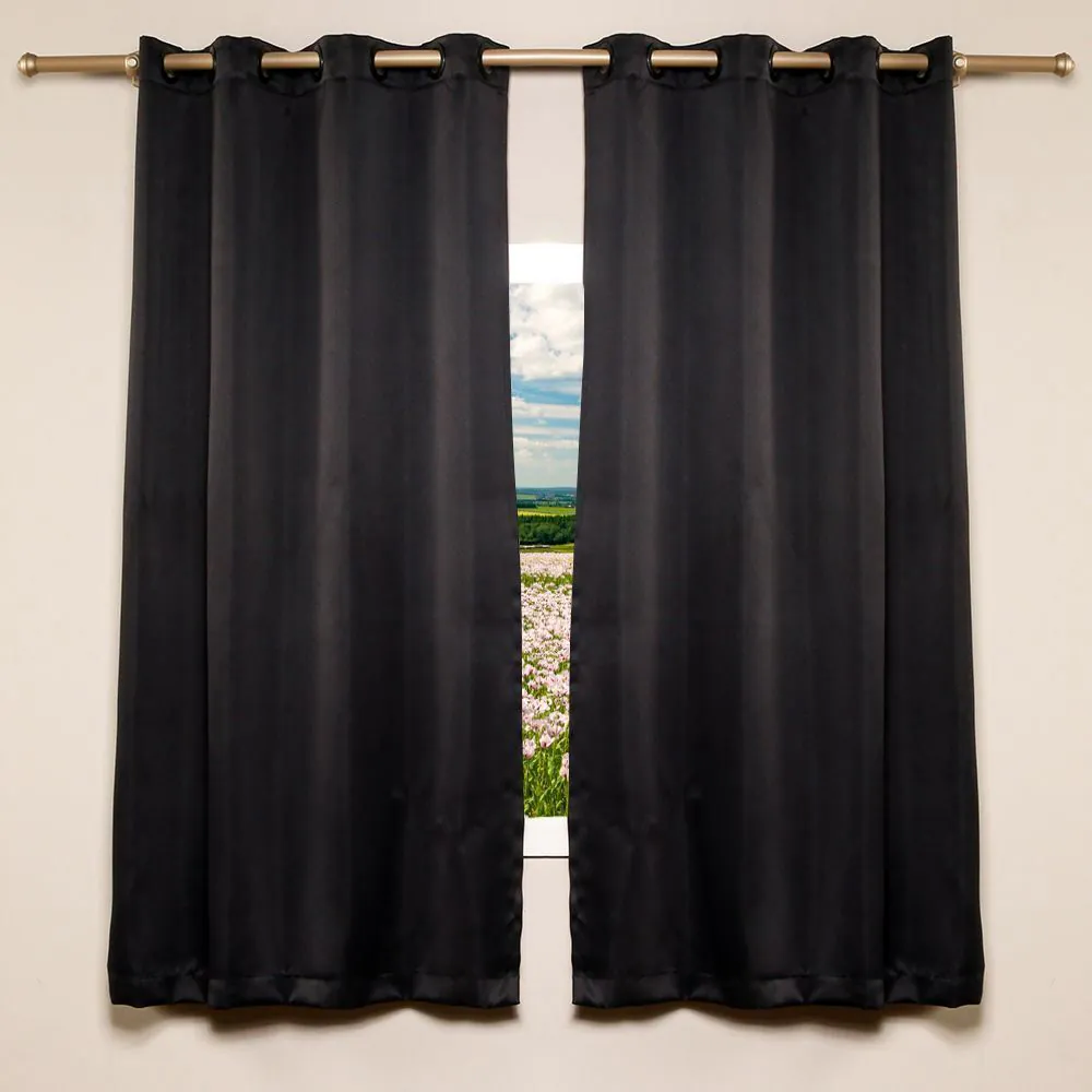 Cortina para Quarto e Sala 2,60X1,70 M Corta Luz Belize - Preto