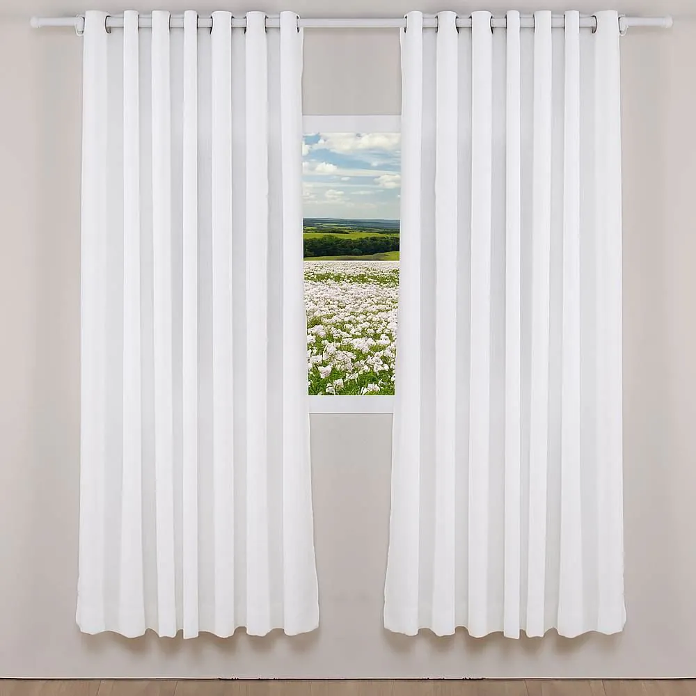 Cortina para Quarto e Sala Duplex Lisboa 4,20X2,30 m - Branco
