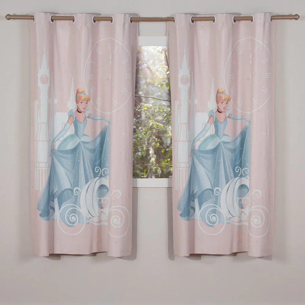 Cortina Infantil 2,40X1,70 Corta Luz Princesa - Cinderela