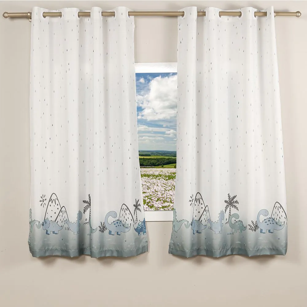 Cortina Infantil 2,60X1,70 M Rústica Kids - Baby Dinos
