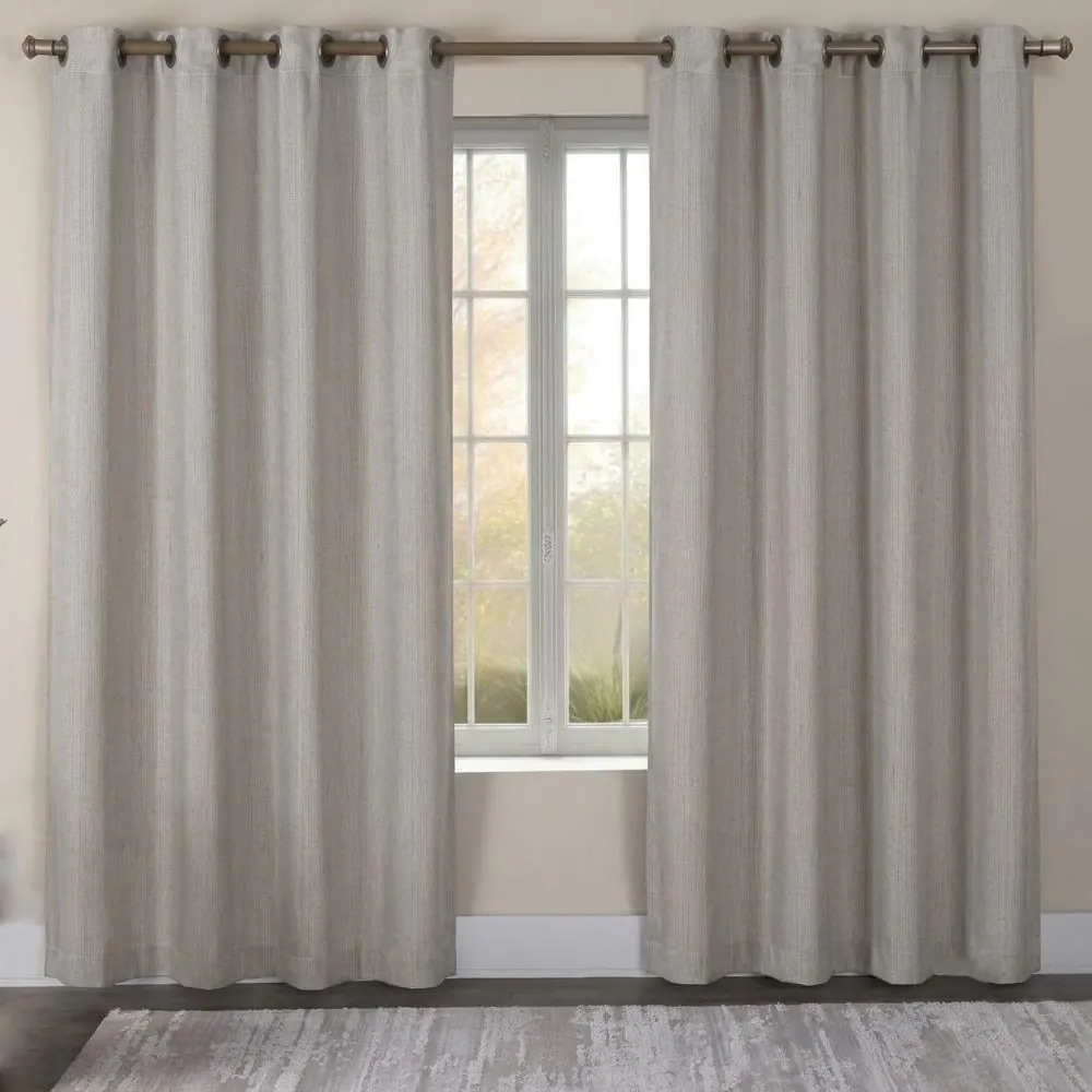 Cortina para Quarto e Sala 2,60X2,30 m Naturalle - Cinza Linho