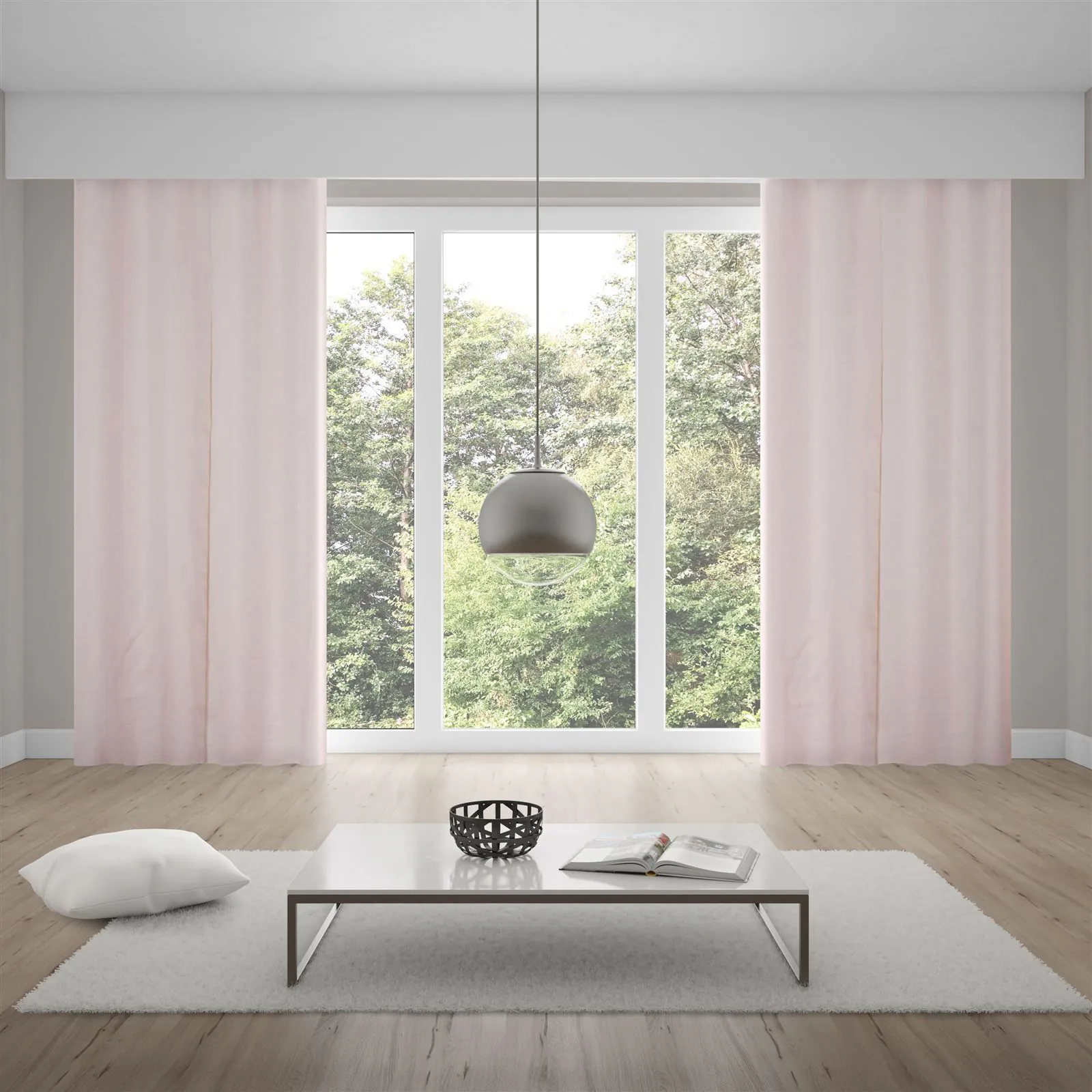 Cortina para Sala e Quarto 2,60X1,70 M Pantex Rústica - Cru Natural
