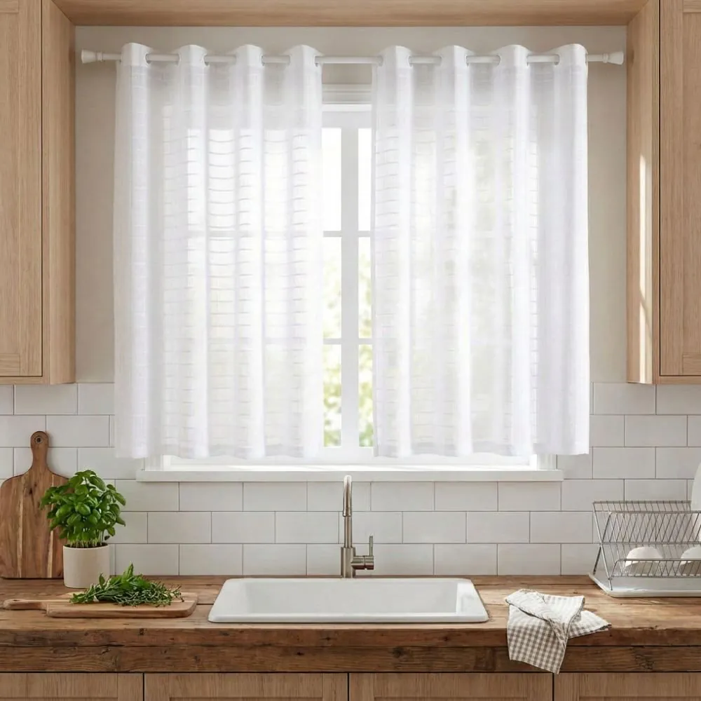 Cortina para Cozinha 2,60X1,20M - Linho
